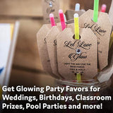 PartySticks Glow Sticks Party Supplies 200pk - 8 Inch Glow in the Dark Light Up Sticks Party Favors, Glow Party Decorations, Neon Party Glow Necklaces and Glow Bracelets with Connectors - Glow-Paradise