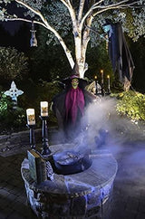 FUN LITTLE TOYS 44.4 Inches Halloween Hanging Animated Witch Eyes Bright, Outdoor Halloween Party Decoration, Halloween Hanging Decorations, Outdoor/Indoor, Lawn Decor - Glow-Paradise