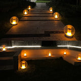 Floating Pool Lights, Solar Flame Lights Flickering IP68 Waterproof Ball Night Lights, Outdoor Lantern Landscape Decoration Lamp for Pool, Pond, Event, Party, Garden(2pcs) - Glow-Paradise