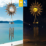Sun Wind Chimes, for Mother in Law,Gardening Gifts,Solar Windchime,mom Gifts from Daughter,Gifts for Grandma,Gift for Women,Aunt, Birthday Unique Friend Decor Gift - Glow-Paradise