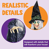 35.3" Halloween Hanging Wicked Witch Decoration (3 Packs), Halloween Hanging Witch Prop Decor for Lawn, Outdoor and Indoor Decorations - Glow-Paradise