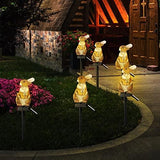 Garden Solar Light Outdoor Decor, Resin Rabbit Solar LED Light for Outdoor, Animal Waterproof Light for Flower Fence Lawn Passage Walkway Courtyard Party Decoration, Rabbit - Glow-Paradise