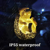Garden Solar Light Outdoor Decor, Resin Hedgehog Solar LED Light for Outdoor, Animal Waterproof Light for Flower Fence Lawn Passage Walkway Courtyard Party Decoration, Hedgehog - Glow-Paradise