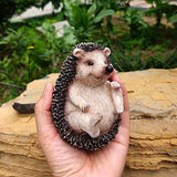 Garden Solar Light Outdoor Decor, Resin Hedgehog Solar LED Light for Outdoor, Animal Waterproof Light for Flower Fence Lawn Passage Walkway Courtyard Party Decoration, Hedgehog - Glow-Paradise