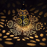 RUILAIYA Hanging Solar Lights Outdoor Garden Boho LED Flower Waterproof Decorative Metal Light for Porch Garden Outdoor (1 Pack) - Glow-Paradise