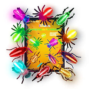 Halloween Glow in The Dark Party Favor Set, 20 Critters&40 Glow Sticks for Halloween Trick or Treating Goodie, School Classroom Game Rewards, Halloween Miniatures, Halloween Prizes for Kids. - Glow-Paradise