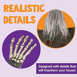 JOYIN 2 Pack Halloween Climbing Zombies Wall Decoration, 35.4’’ Halloween Climbing Dead Zombie Decoration for Halloween Haunted House Prop Decor Halloween Outdoor, Yard Decoration Halloween Holiday Party - Glow-Paradise