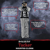 Haunted Hill Farm HHCLOWN-2FLSA Life-Size Animatronic Clown, Indoor/Outdoor Halloween Decoration, Multi,HHCLOWN-16FS - Glow-Paradise
