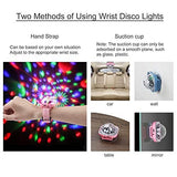 Disco Light, Star Projector Light, Party Ball Lights, Disco Watch for Kids, Mini LED Night Light with Color Changing (Pink) - Glow-Paradise