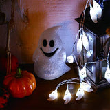 Qunlight Solar String Lights, Halloween Decoration Lights,8 Modes 2PACK 20ft 30 LED Waterproof Outdoor Decorative Ghost Fairy Lights for Patio, Garden, Gate, Yard, Halloween Christmas Decoration - Glow-Paradise