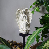 Garden Solar Light Outdoor Decor, Resin Angel Solar LED Light for Outdoor, Waterproof Light for Flower Fence Lawn Passage Walkway Courtyard Party Decoration, Angel - Glow-Paradise