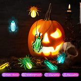 ShyLizard Glow Critters for Halloween Party Favor, Glow in The Dark Party Favors, Trick or Treat Toys for Kids, School Classroom Game Rewards with 24PCS Glow Critters and 48PCS Mini Glow Sticks - Glow-Paradise