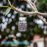 Mosaic Solar Lights Outdoor Hanging Lanterns, Rechargeable Mosaic Solar Lanterns， Outdoor Waterproof Solar Night Lights Table Lamps for Decorations - Glow-Paradise
