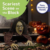 Halloween Zombie Groundbreaker Decoration - The Best Outdoor Graveyard Decoration for Halloween, Life Size - Glow-Paradise