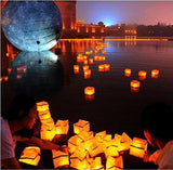 Diagtree 20 PCS Biodegradable 5.9-Inch Floating Water Candle Chinese Paper Lanterns for Wishing Praying Blessing Wedding Festival Event Party Patio Memorial Pool Side Decoration (20 Pack) - Glow-Paradise