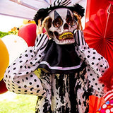 Haunted Hill Farm HHCLOWN-2FLSA Life-Size Animatronic Clown, Indoor/Outdoor Halloween Decoration, Multi,HHCLOWN-16FS - Glow-Paradise