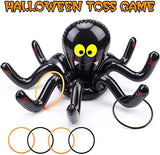 Sizonjoy Halloween Inflatable Spider Ring Toss Game Set with 4 Rings,Halloween Decorations for Halloween Party Favors Indoors Outdoors Party Game - Glow-Paradise