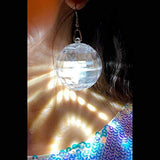 LED Light Projecting Disco Ball Light Up Earrings for Women - Glow-Paradise
