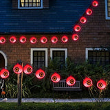Xingpold Solar Halloween Decorations Red Eyeball String Lights Outdoor, 30 LED 21 FT Waterproof Halloween Lights for Halloween Parties, Home, Holiday, Window, Christmas, Halloween Gifts, Garden, Red - Glow-Paradise