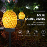 Outdoor Solar Garden Lights - 2 Pack Solar Pineapple Decorative Lights, IP67 Waterproof Warm White LED Solar Outdoor Lights,Solar Stake Lights for Garden Patio Yard Pathway Decoration - Glow-Paradise