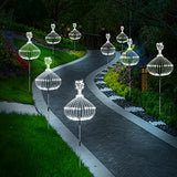 6 Pack Outdoor Solar Garden Lights, Solar Firework Lights,120 LED Waterproof Solar Lamps Decorative, Fireworks Lamp, 8 Modes Landscape Lights with Remote for Pathway Backyard Walkway Patio(Cool White) - Glow-Paradise