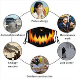 2Pack Halloween Scary Pumpkin Face Masks Men Women, Washable & Reusable Fabric Halloween Mask for Adults with 4Pcs Filters - Glow-Paradise