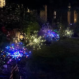 Solar Garden Lights Solar Firework Lights Solar Lights Outdoor Waterproof with 2 Lighting Modes Twinkling and Steady-ON for Garden, Patio, Yard, Flowerbed, Parties (Colorful) - Glow-Paradise