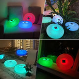 Solar Pool Lights,15" Pool Floating Lights IP68 Waterproof Light up Pool Balls, Inflatable Solar Powered Pond Lights, Color Changing LED Pool Lights That Float,Outdoor Lights for Party, Festival-2Pcs - Glow-Paradise