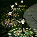 Solar Outdoor Lights, Auto Changing Solar Pathway Colorful Bright Glass Garden Lights,Waterproof Solar Powered Landscape Lights for Lawn Patio Courtyard Walkway Yard - Glow-Paradise