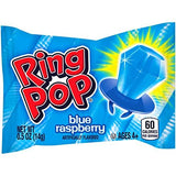 Ring Pop Individually Wrapped Back to School Blue Raspberry Party Pack – 30 Count Blue Raspberry Flavored Candy Lollipop Suckers - Blue Candy for School Treats & Care Packages - Glow-Paradise