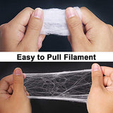 1000 sqft Spider Webs Halloween Decorations Bonus with 77 Fake Spiders, Super Stretch Cobwebs for Halloween Indoor and Outdoor Party Supplies - Glow-Paradise