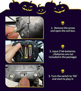 Screaming Animated Halloween Decorations, Halloween Decor Prop with Motion Sensor, Scary Skull Cage Prisoner Haunted House Decor, Spooky Hanging Ghost Light Up Eyes Decorations - Glow-Paradise