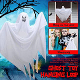 TOY Life 4 Pcs Hanging Ghosts Halloween Decorations - 25.5” Posable Halloween Ghost Decorations Outdoor Indoor - Flying Ghost Halloween - Hanging Ghost for Trees Yard - Hanging Halloween Decorations - Glow-Paradise