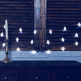 Qunlight Solar String Lights, Halloween Decoration Lights,8 Modes 2PACK 20ft 30 LED Waterproof Outdoor Decorative Ghost Fairy Lights for Patio, Garden, Gate, Yard, Halloween Christmas Decoration - Glow-Paradise