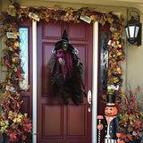 FUN LITTLE TOYS 44.4 Inches Halloween Hanging Animated Witch Eyes Bright, Outdoor Halloween Party Decoration, Halloween Hanging Decorations, Outdoor/Indoor, Lawn Decor - Glow-Paradise
