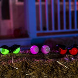 Halloween Decorations Flashing Peeping Eyes Lights 3 Pack with Timer Function（Red,Green,Purple） for Outdoor Halloween Decoration for Your Home, Yard Lawn, Graveyard Scenes or Halloween Party - Glow-Paradise