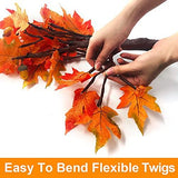 TURNMEON 22 Inch Prelit Tabletop Fall Maple Tree with Timer 24 Led Pumpkin Lights 6 Acorn Battery Operated Artificial Maple Leaves Tree Decoration Halloween Autumn Thanksgiving for Indoor Home Decor - Glow-Paradise
