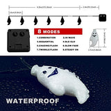 Qunlight Solar String Lights, Halloween Decoration Lights,8 Modes 2PACK 20ft 30 LED Waterproof Outdoor Decorative Ghost Fairy Lights for Patio, Garden, Gate, Yard, Halloween Christmas Decoration - Glow-Paradise