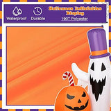 DECORLIFE 8 FT Halloween Inflatables, Pumpkin and Ghost, Halloween Outdoor Decoration with Built-in LED Lights, Blow Up Halloween Decoration for Yard, Lawn, Garden Décor - Glow-Paradise