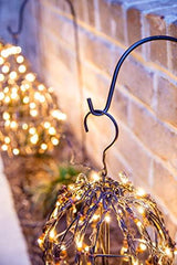 Elf Logic Set of Three Luminary Pathway Lights - Plug in Light Balls - LED Bright White Pathway Lights, Outdoor Pathway Lights - Perfect Garden Lights - Glow-Paradise