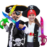 ArtCreativity Light Up Shark Swords for Kids, Halloween Costume Accessories, Halloween Light Up Toys for Kids, Set of 3, 15 Inch Toy Sword with Flashing LED Lights, Great Halloween Toy Sword for Kids - Glow-Paradise