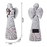 Yiosax Garden Angel Statues Outdoor Decor - Moonrays Solar Angel Figurines Lights Angel Décor for Home，Patio, Yard Art, Memorial & Blessing Gifts,Garden Gifts for Grandma（10.24inch） - Glow-Paradise