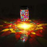 Mosaic Solar Lights Outdoor Hanging Lanterns, Rechargeable Mosaic Solar Lanterns， Outdoor Waterproof Solar Night Lights Table Lamps for Decorations - Glow-Paradise