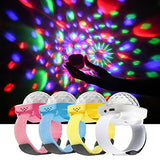 Disco Light, Star Projector Light, Party Ball Lights, Disco Watch for Kids, Mini LED Night Light with Color Changing, Pack of 4 (Pink, Blue, Yello, White) - Glow-Paradise