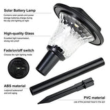 Solar Outdoor Lights, Auto Changing Solar Pathway Colorful Bright Glass Garden Lights,Waterproof Solar Powered Landscape Lights for Lawn Patio Courtyard Walkway Yard - Glow-Paradise