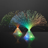 Fiber Optic Pyramid Light Up Table Centerpieces (Party Set of 12) - Glow-Paradise