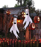 Leuceiy Halloween Decorations Ghost Windsocks Hanging Decor for Home Indoor Outdoor Yard Flag Wind Socks Party Supplies (2piece 47 Inch) - Glow-Paradise