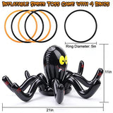 Sizonjoy Halloween Inflatable Spider Ring Toss Game Set with 4 Rings,Halloween Decorations for Halloween Party Favors Indoors Outdoors Party Game - Glow-Paradise