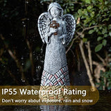 Yiosax Garden Angel Statues Outdoor Decor - Moonrays Solar Angel Figurines Lights Angel Décor for Home，Patio, Yard Art, Memorial & Blessing Gifts,Garden Gifts for Grandma（10.24inch） - Glow-Paradise