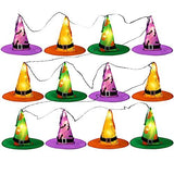 JOYIN 12 Pcs Halloween Decorations Witch Hat Lights String Lights, Lighted Witches Hats Lights Outdoor, Glowing Witch Hats in 8 Flashing Modes, Light Up Witch Hat Decor for Outdoor Indoor Yard Tree - Glow-Paradise